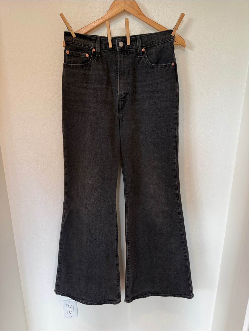 Levi's Black Flare Jeans